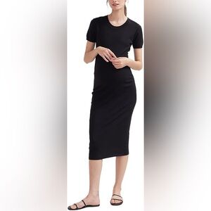 Hatch Black Midi Dress